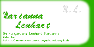 marianna lenhart business card